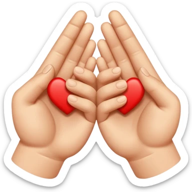 Symbol that represents the union of people sticker