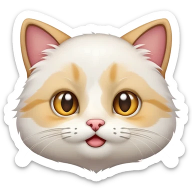 make a cat emoji so it looks like these emoji 😼😺😸 but it has this emotion 🥺 sticker