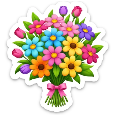 Mother’s Day bouquet blossoming  sticker