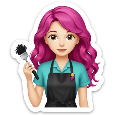 Beauty salon Alchemy that specialized on hair coloring  sticker