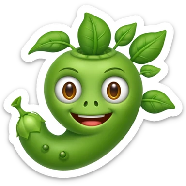 pea shooter pvz sticker