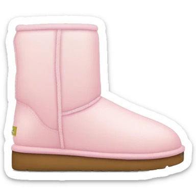 light pink uggs sticker
