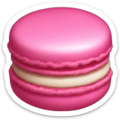 pink macaroon sticker