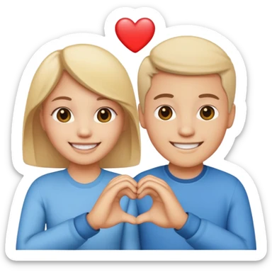 😍+🫶🏻 emoji  sticker