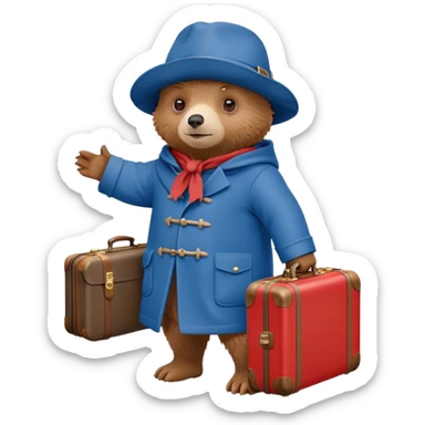 Paddington bear sticker