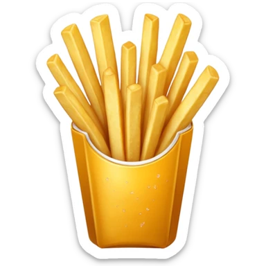 Porzione di patatine piccola, media e grande sticker