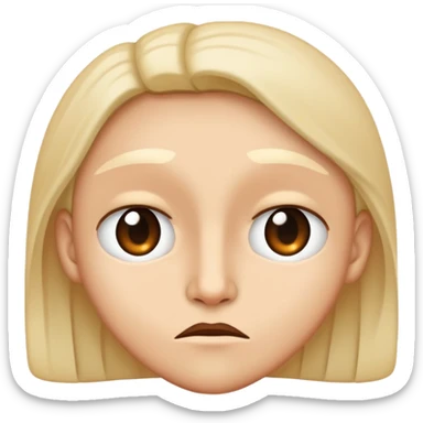 questionable face  sticker