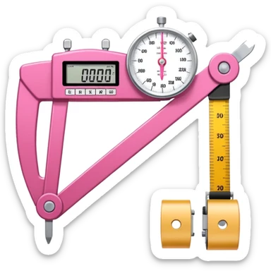 Skinfold caliper (plicometer)
Professional scale
Anthropometric tape
everything in pink  sticker