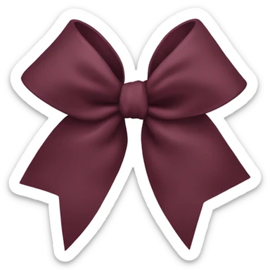 bordeaux bow sticker