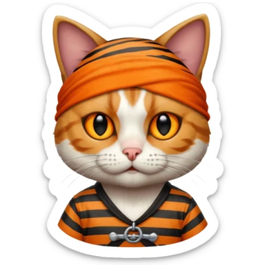 Gato pirata sticker