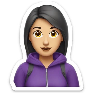 Armenian women in purple clothing in the BUS sticker