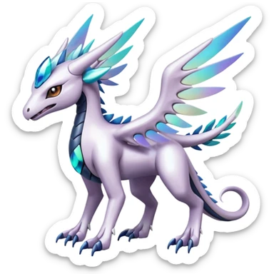 Meloetta-Palkia-Reshiram-Dialga-Pokémon-Fakémon-fusion-hybrid-creature sticker