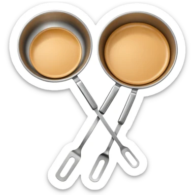 pan and spatula sticker