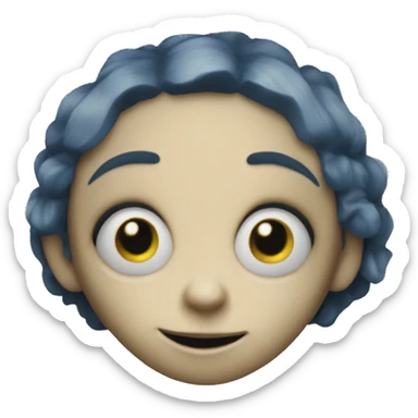 coraline doll button eyes creepy sticker