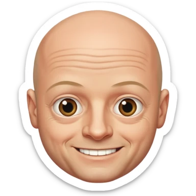 ross kemp bald smaller eyes sticker