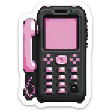 pink gothic phone sticker
