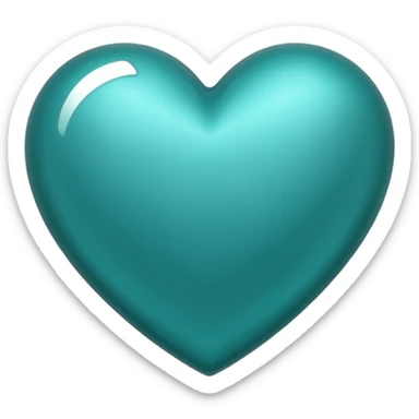Teal heart with da best  sticker