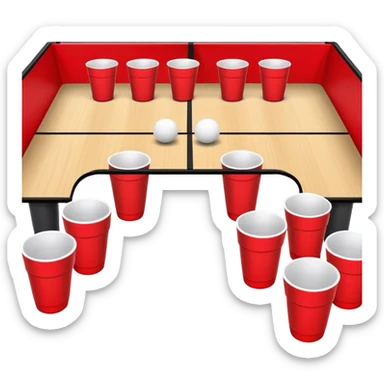 beer pong sticker