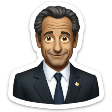 Black Nicolas Sarkozy sticker