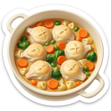 Chicken and dumpling stew sticker