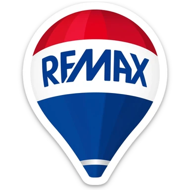 Remax logo rojo blanco y azul sticker