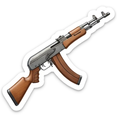 Realistic akm 47 ينظر جهة اليسار و مكتمل من جميع النواحي لا اريد شكله كرتوني sticker