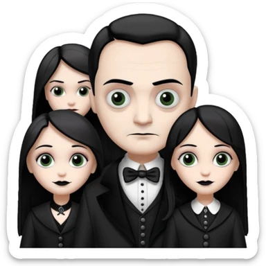 addams fmaily sticker