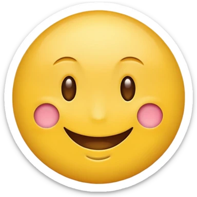 Round face emoji sticker  😁- radiant smiley face with smiling eyes sticker