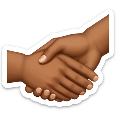 Saludo de manos sticker