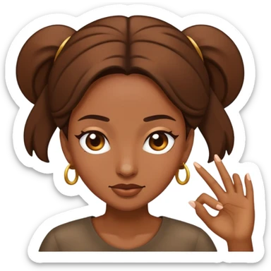 mujer haciendo dap sticker