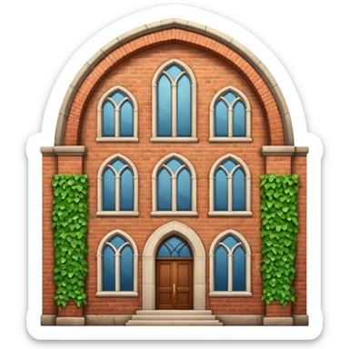university building sticker