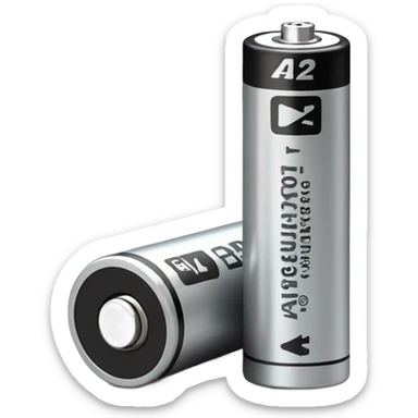 AA battery sticker