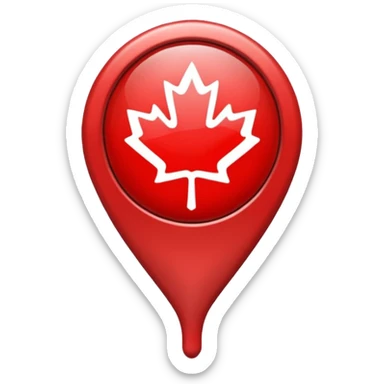 location pin canada sticker