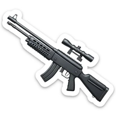 Rifle Gun sticker