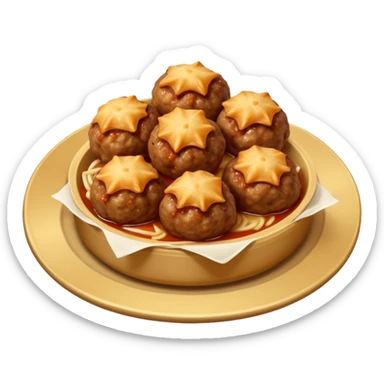 Wontons Beef Meatballs sticker