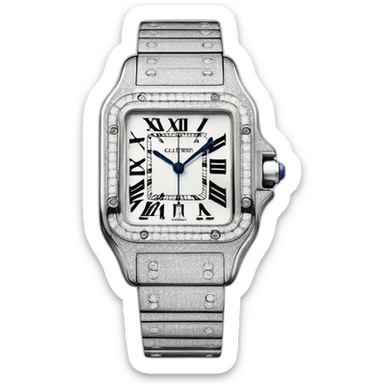 Cartier santos watch diamonds sticker