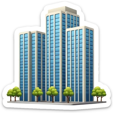high-rise building sticker