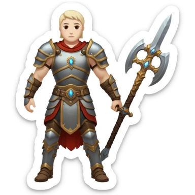 Animated warrior from Path of Exile 2 sticker