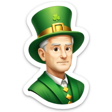 Celebratory Leprechaun sticker