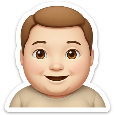 short chubby person sticker