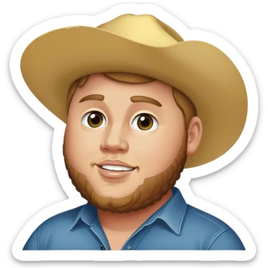 Luke Combs country music singer  sticker
