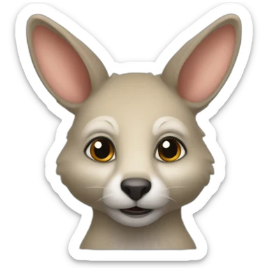 Truite sur kangourou sticker