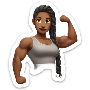Strong women flexing  sticker