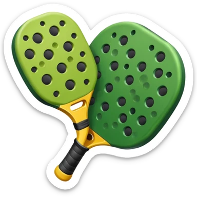 pelota de pickleball Verde sola sticker