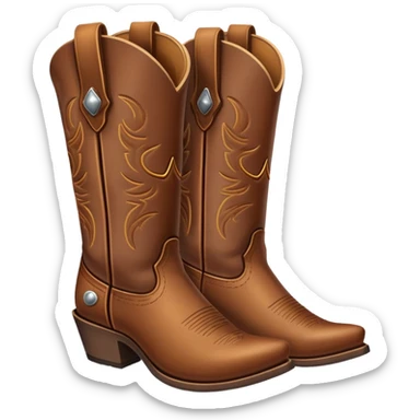 Cowboy boots sticker