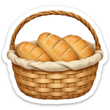 banneton  basket used to support shaped bread dough sticker
