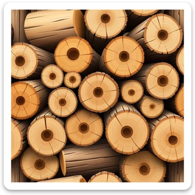 Logs an an emoji sticker