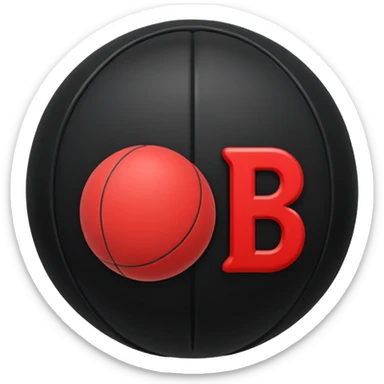 Pull-ball with MB written in the circle in on it sticker