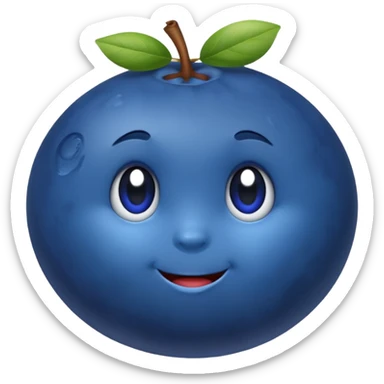 blueberry sticker