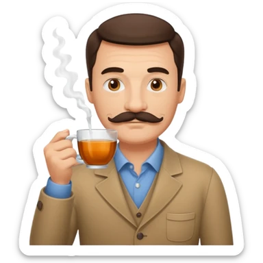 Çay içen baba sticker